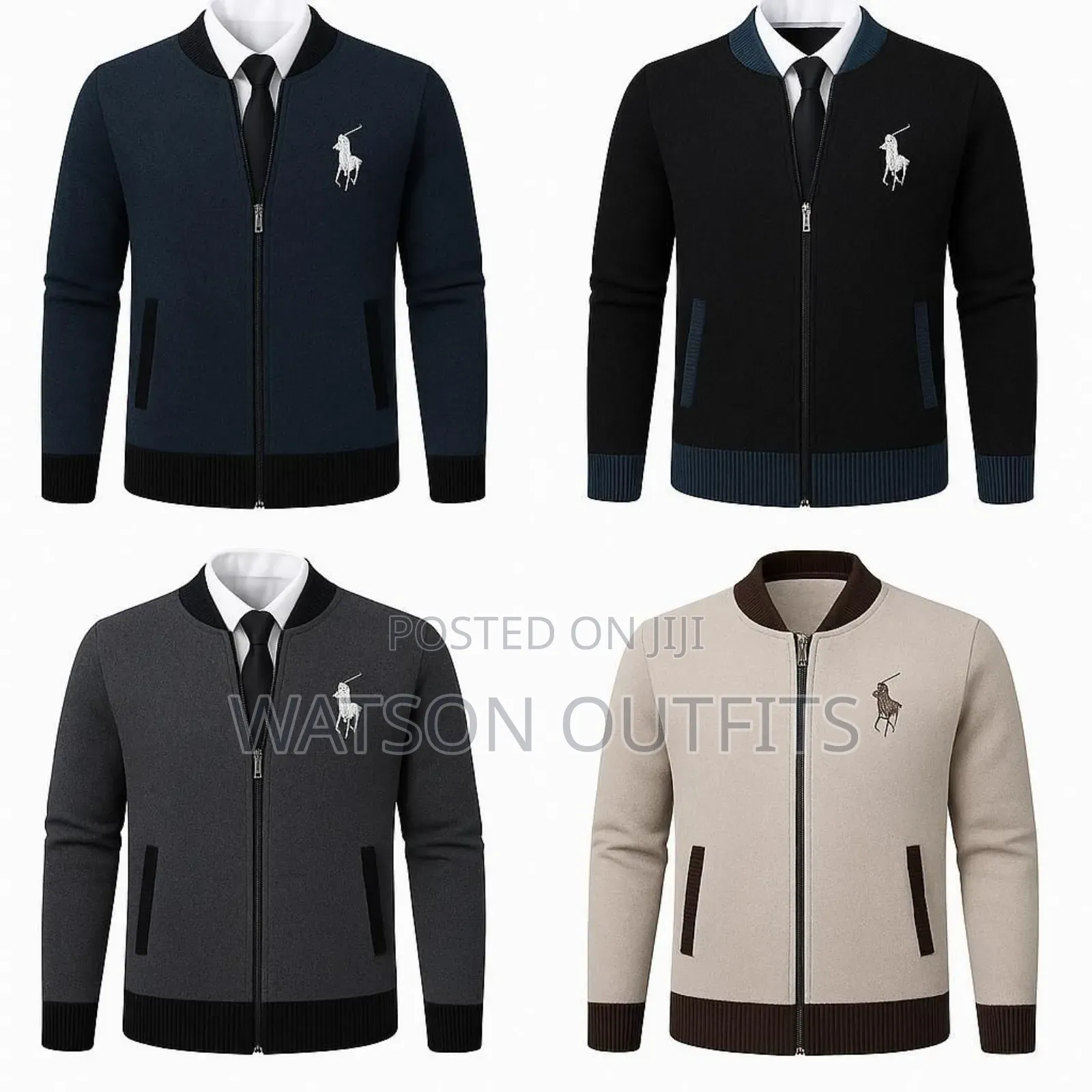 Men's Fashion Zipper Sweaters