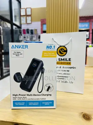 Anker Power Bank (, 165w, Built-in and Retractable Cable