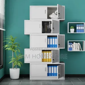 Metal Locker Cabinet With 5 Lockable Doors