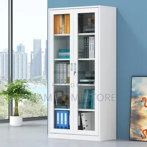 Office Metal Cabinet With Glass Door