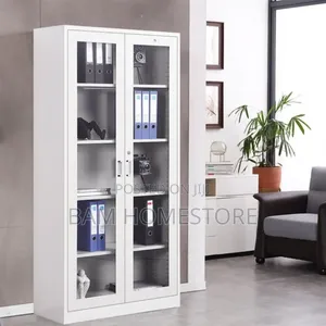 Office Metal Cabinet With Glass Door