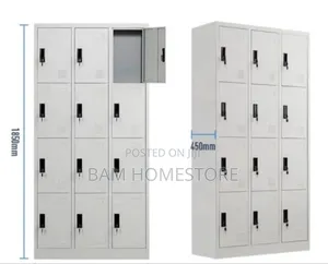 Mult-Door Cabinet With Metal Steel Looker