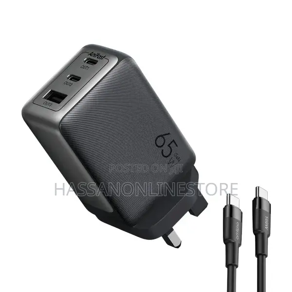 Oraimo Hypergan 65 65w Gan Wall Charger Kit With 100w Cc