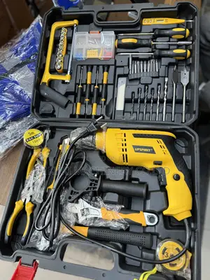 100pcs House Hold Toolbox Set Brand New With Impact Drill