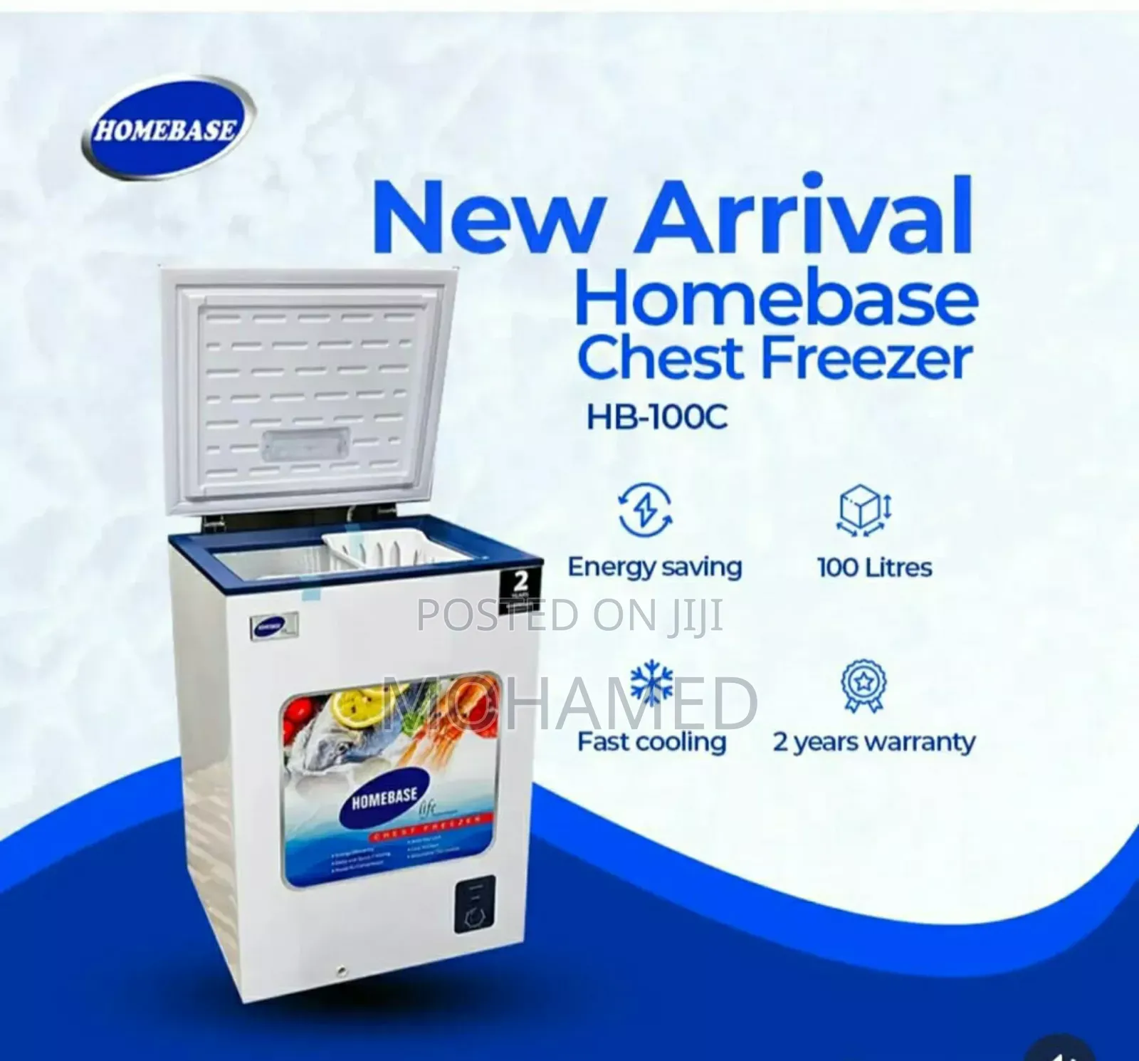 Homebase Chest Freezer 100l