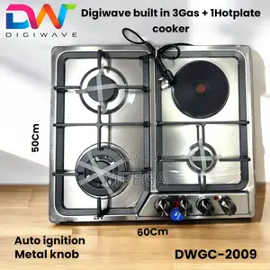 *Digiwave Built in 3gas + 1plate Cooker