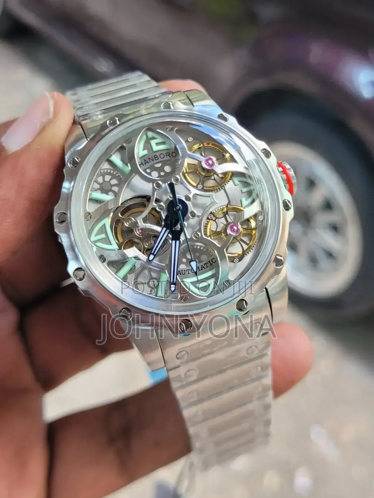 Hanboro Skeleton Automatic Watch