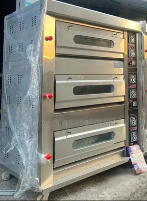 Commercial Gas Oven 3 Decks 6 Trays