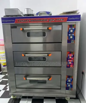 Commercial Gas Oven 3 Decks 6 Trays