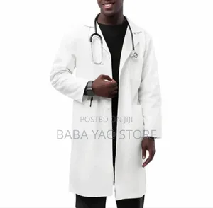 Long-Sleeved White Laboratory Caot Students/Hospital
