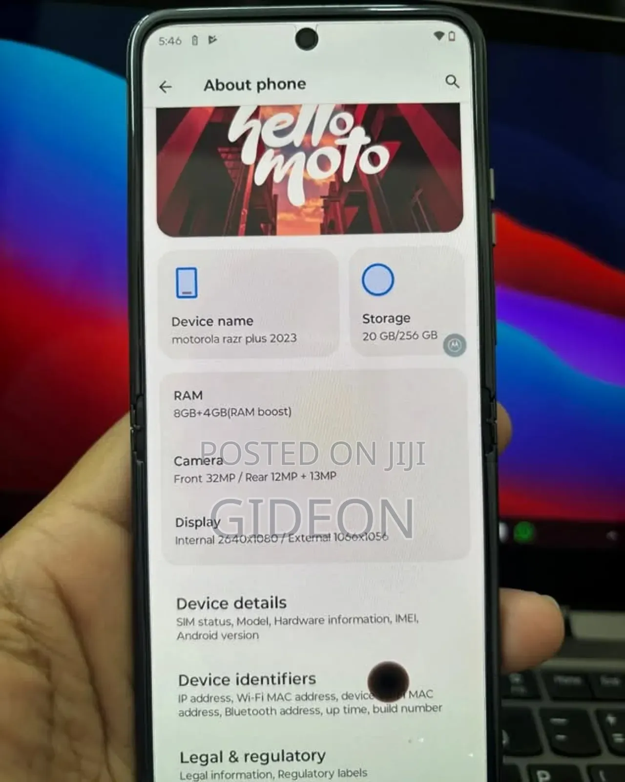 Motorola Razr (2023) 256 GB Black
