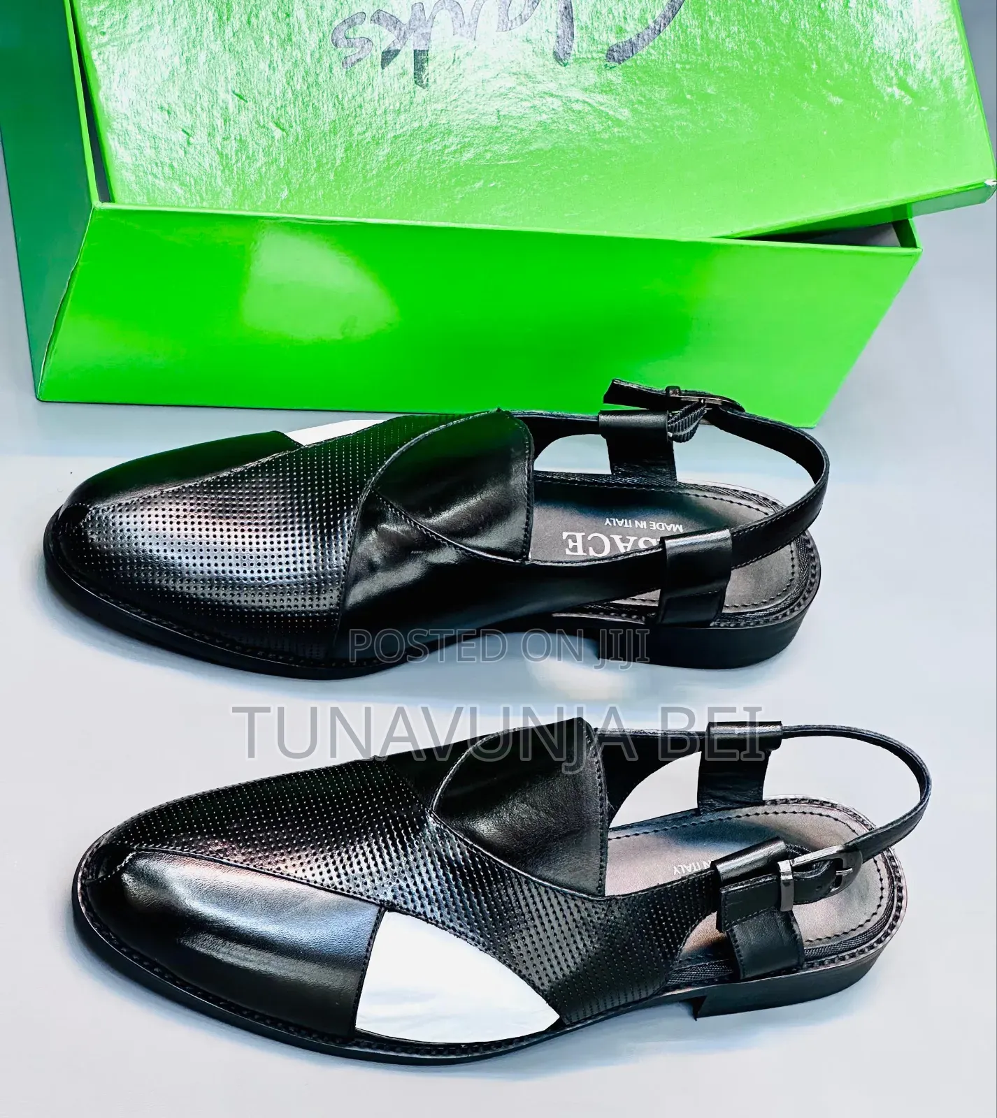 Cracks Versace Leather Shoes