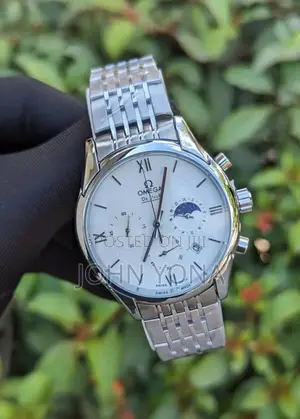 Omega De Ville Silver and White