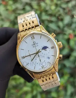 Omega De Ville Gold and White