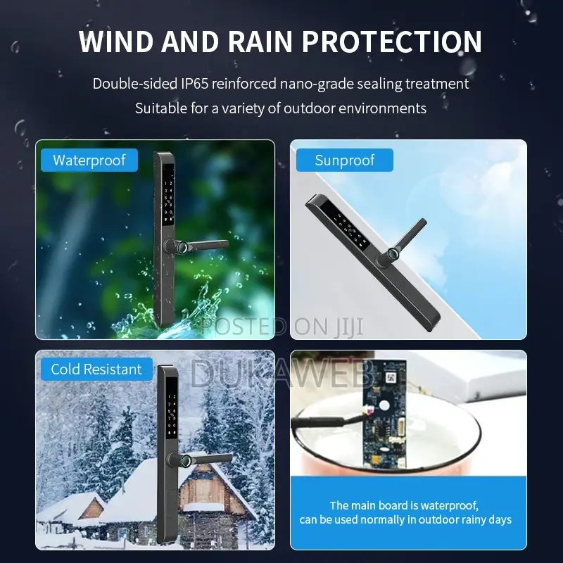 Slim Aluminium Door Smart Lock