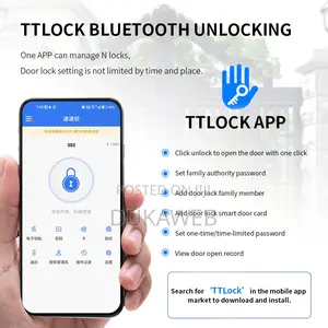 Slim Aluminium Door Smart Lock