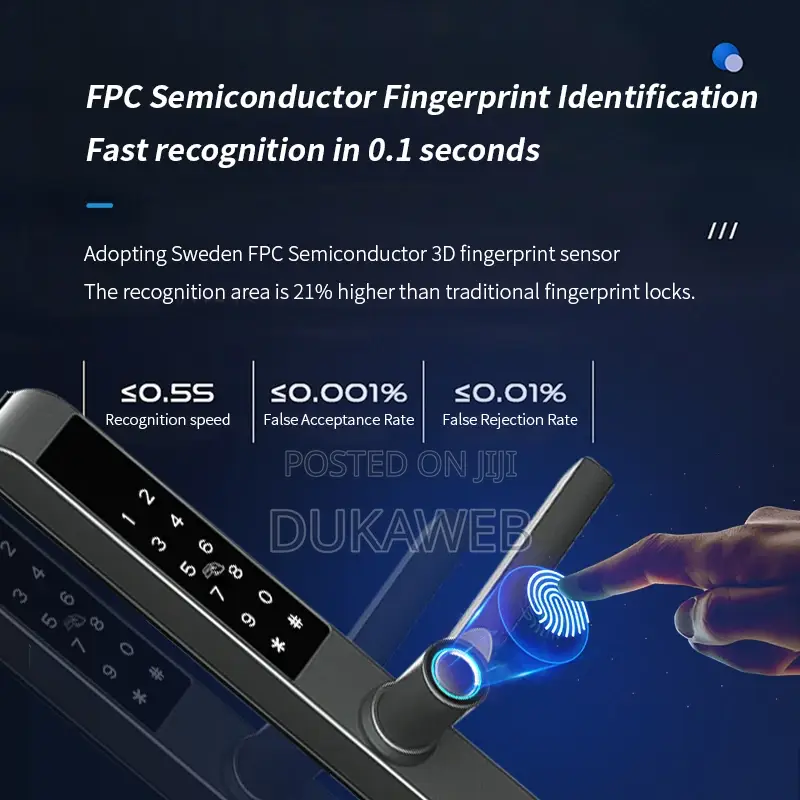 Slim Aluminium Door Smart Lock