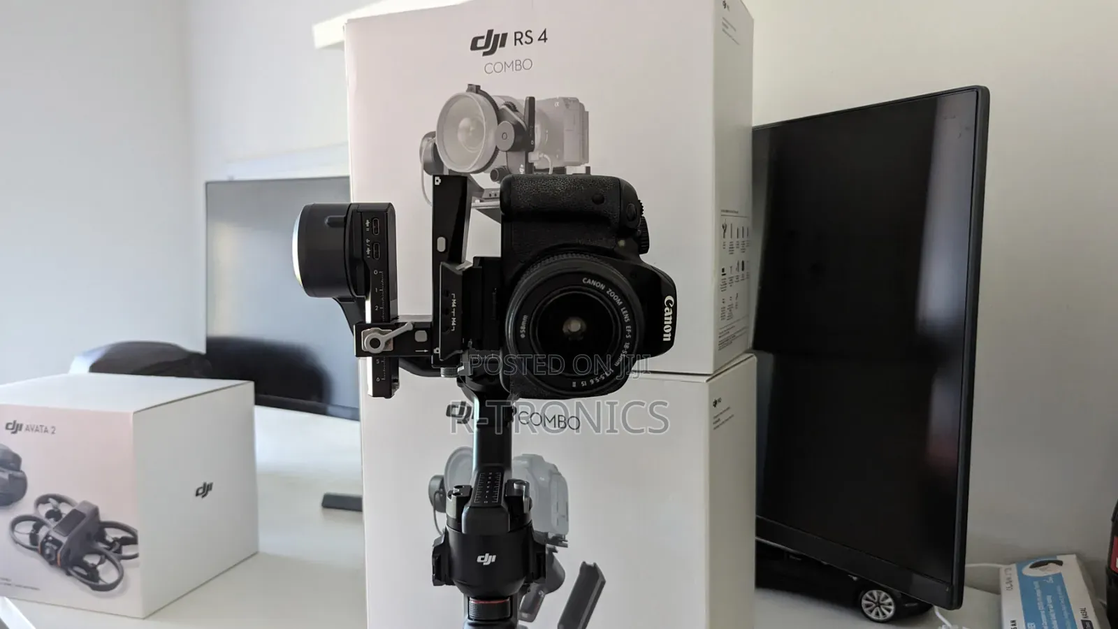 Dji Rs 4 Combo, 3-Axis Gimbal Stabilizer for Cameras