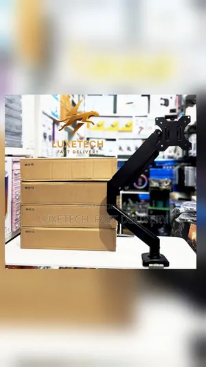 Single Monitor Arm Adjustable Desk Mount 24" Screen