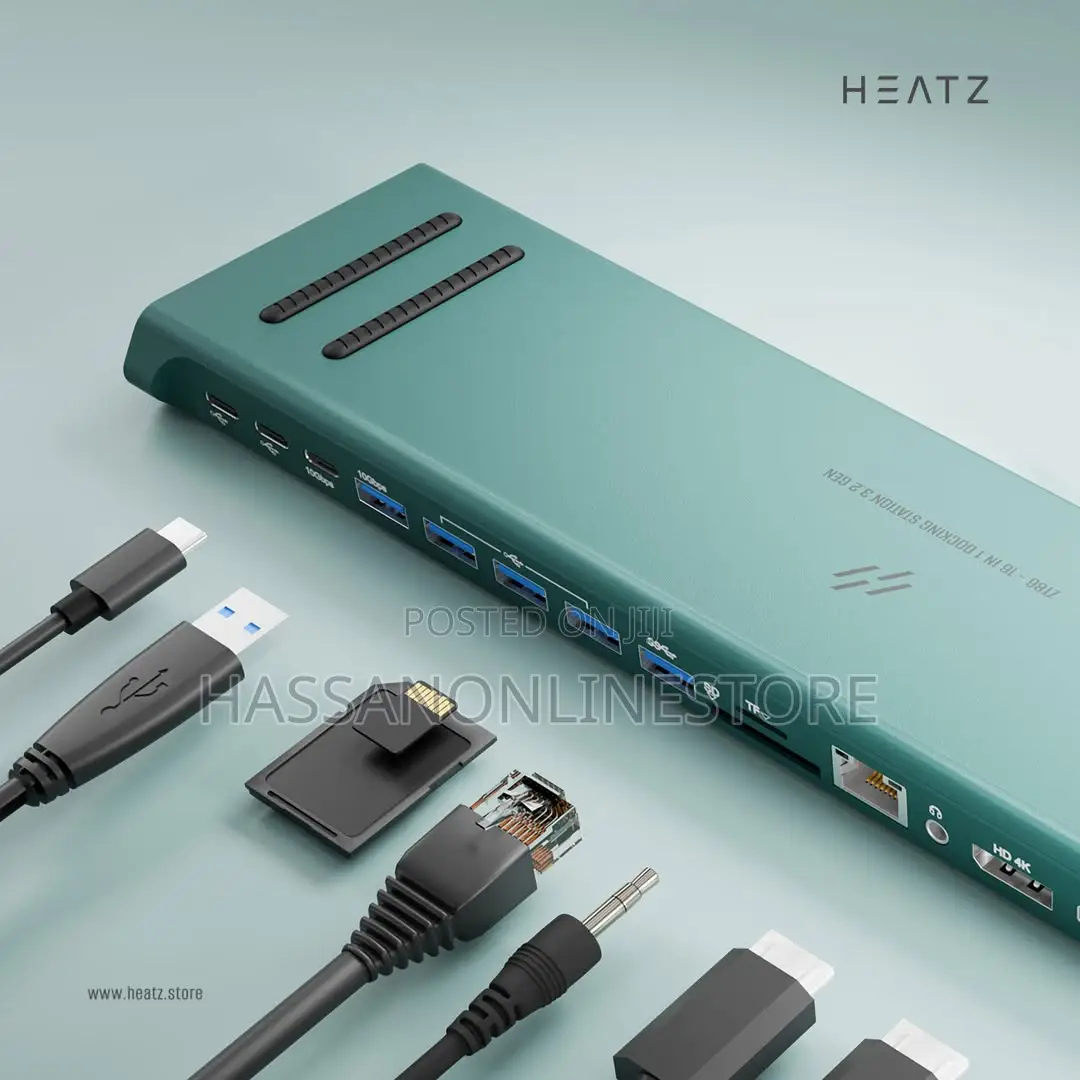 Heatz Zt861 6 in 1 Usb-C Docking Station