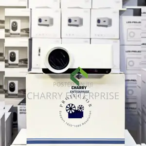 Projector 1080hd 200' Display Size 80lumens Office Home Use