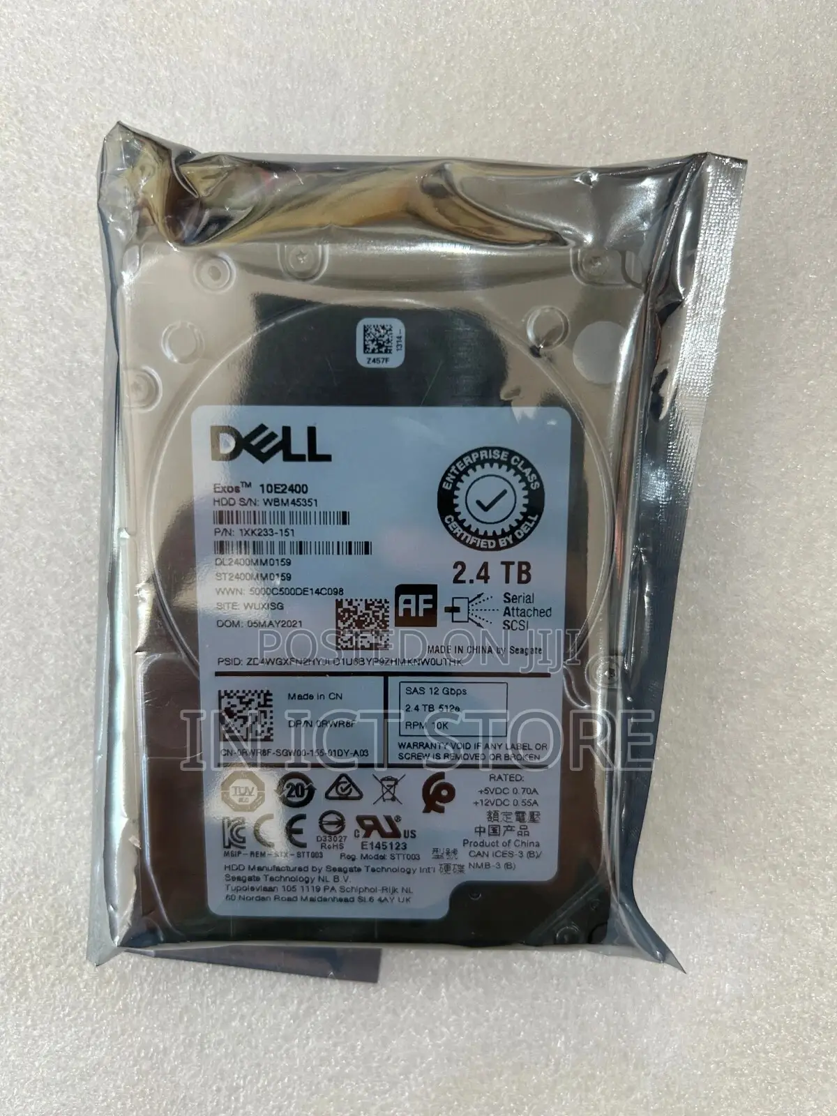 Dell 2.4tb Sas 12g 2.5" Hard Drive