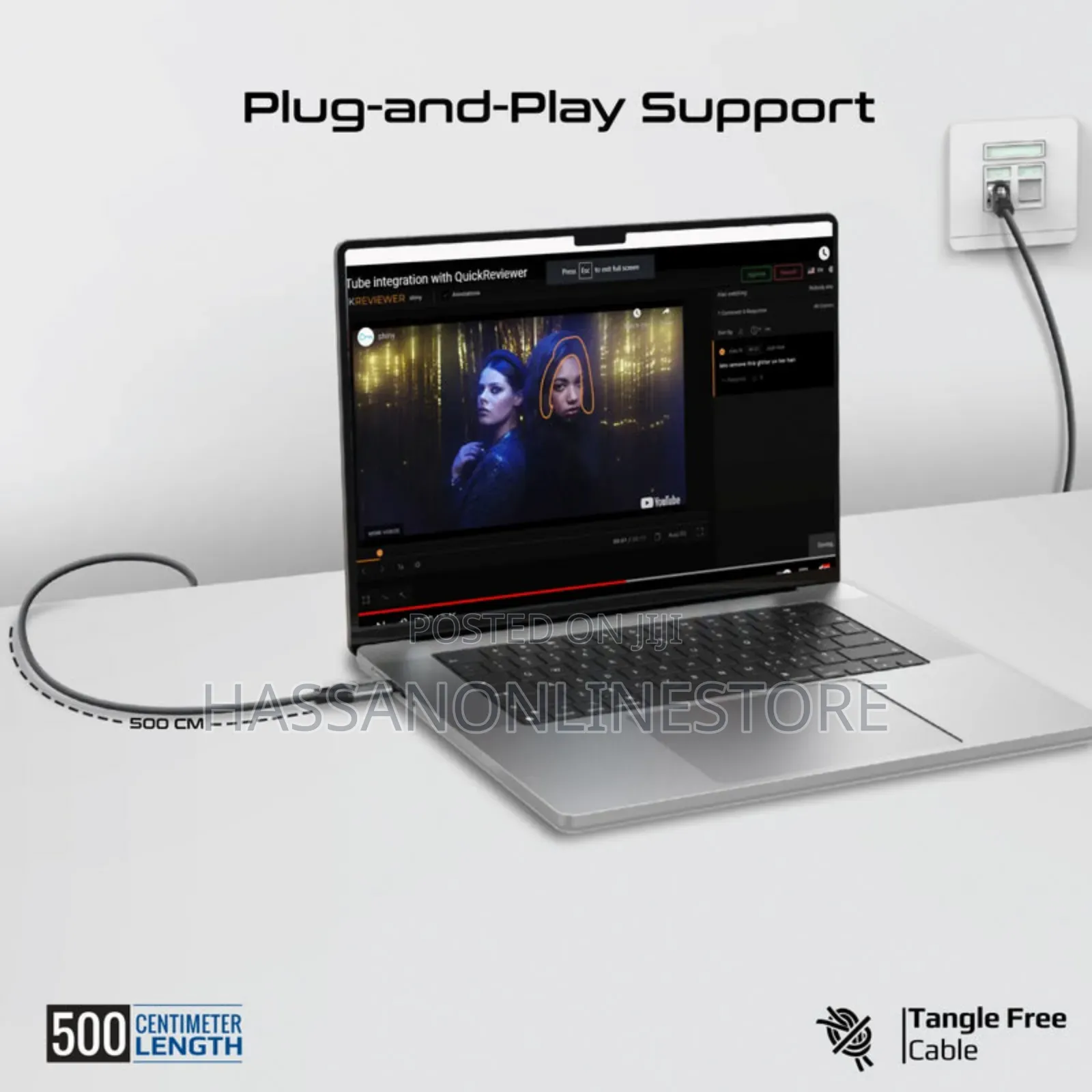 Promate Clink-Rj45 Highspeed Usb-C to Gigabit Ethernet Cable