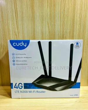 Cudy Lt400 4g Lte N300 Wi-Fi Router - 300 MBPS Wi-Fi Speed