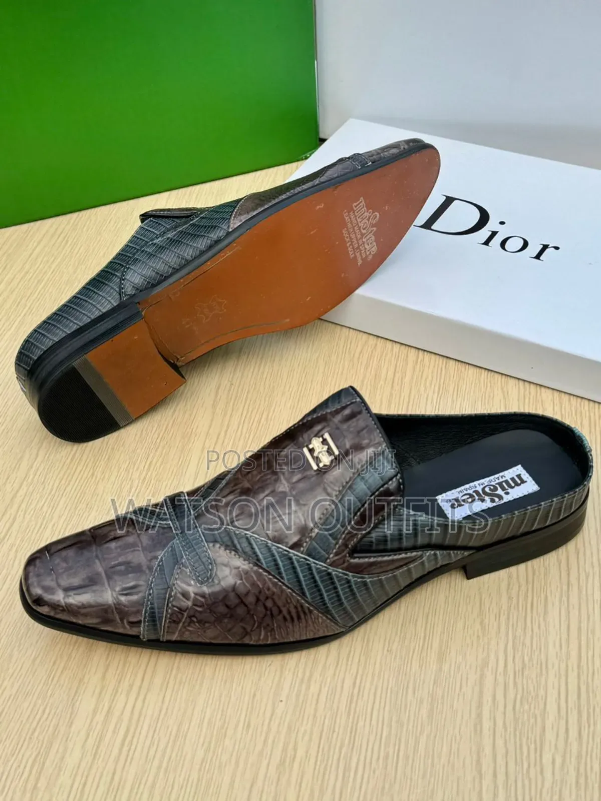 Men's Mister Brand Leather Open Shoes