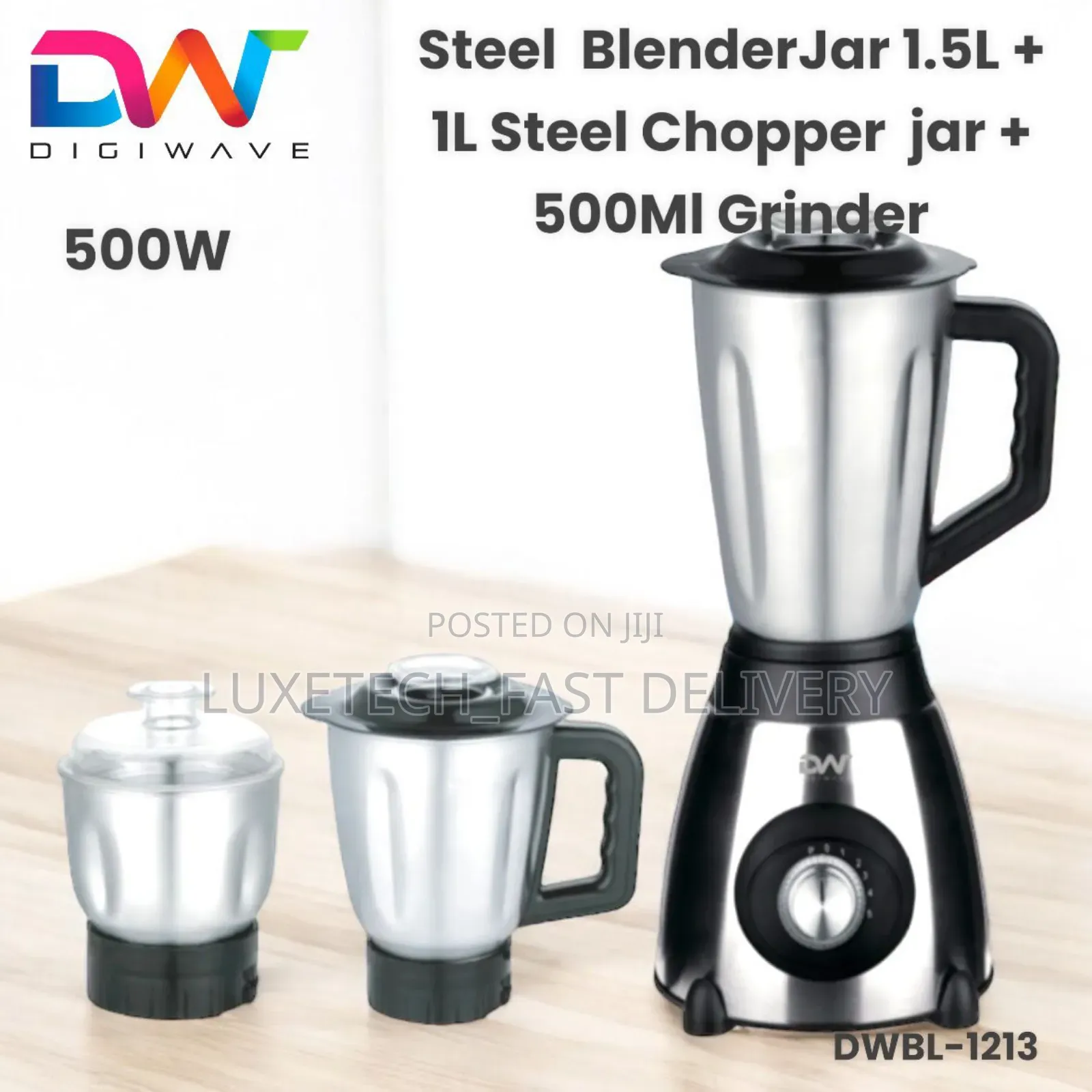 Digiwave 3 in 1 Steel Blender Set