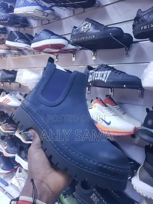 Timberland Boots Navyblue Material Leather Sole Pure Rubber