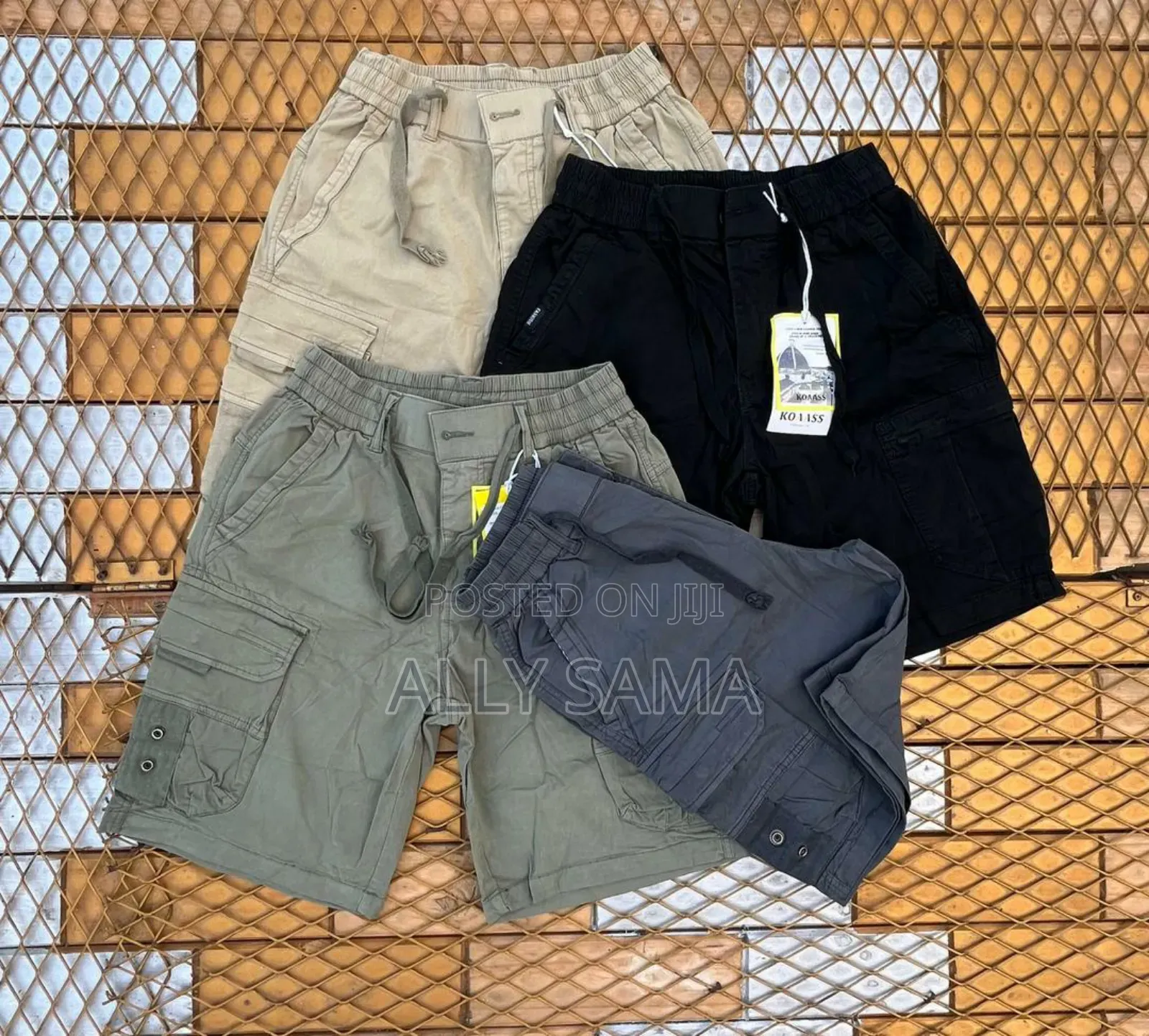 Men's Short Cargo One Color Goodquality