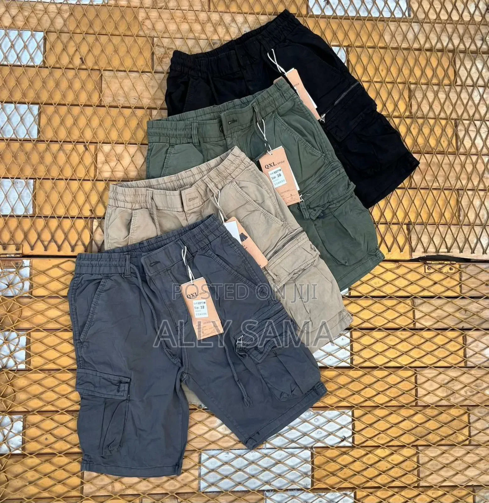 Men's Short Cargo One Color Goodquality