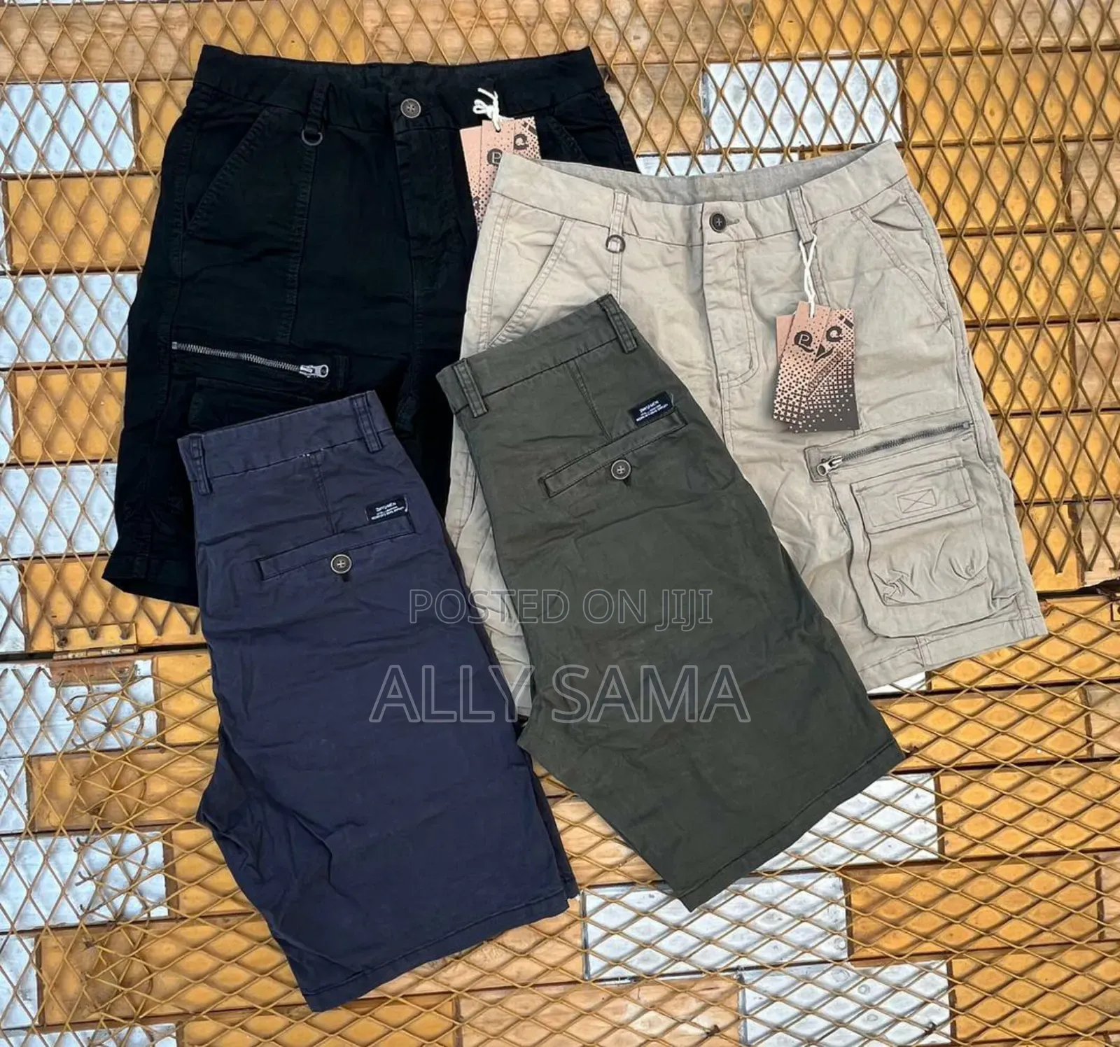 Men's Short Cargo One Color Goodquality