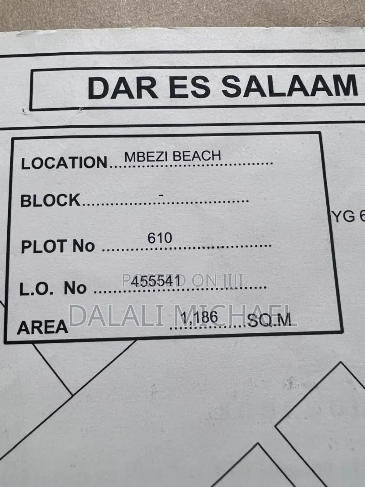 Plot for Sale 1186 SQMS