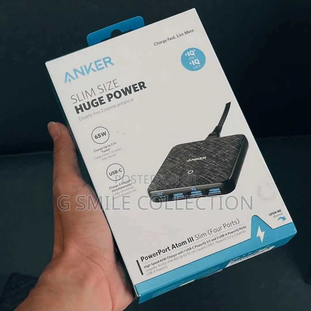 [ Anker Powerport Atom Iii Slim ( 4 Ports ) 65w ]