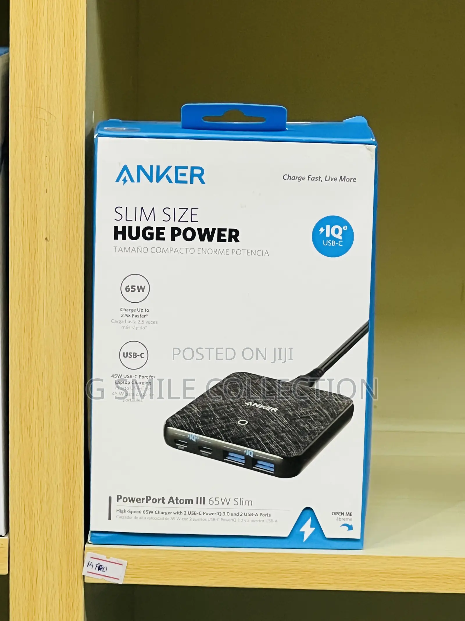 [ Anker Powerport Atom Iii Slim ( 4 Ports ) 65w ]