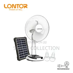 Lontor Rechargeable Table Fan CTL-Cf025sp-12. With Bulbs