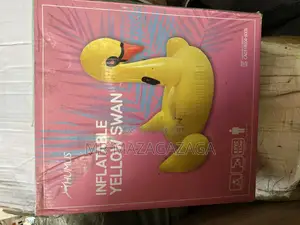 Inflatable Yellow Swan