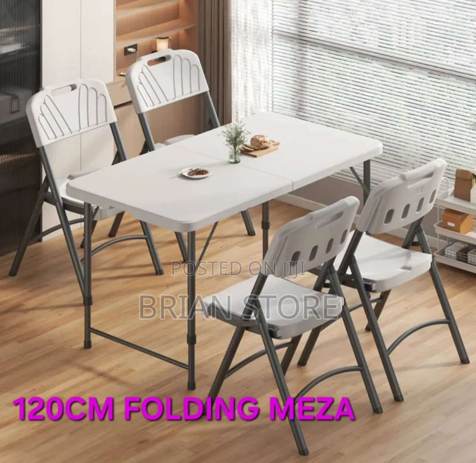 Foldable Table and Chairs Set(4chairs 1table)