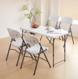 Foldable Table and Chairs Set(4chairs 1table)