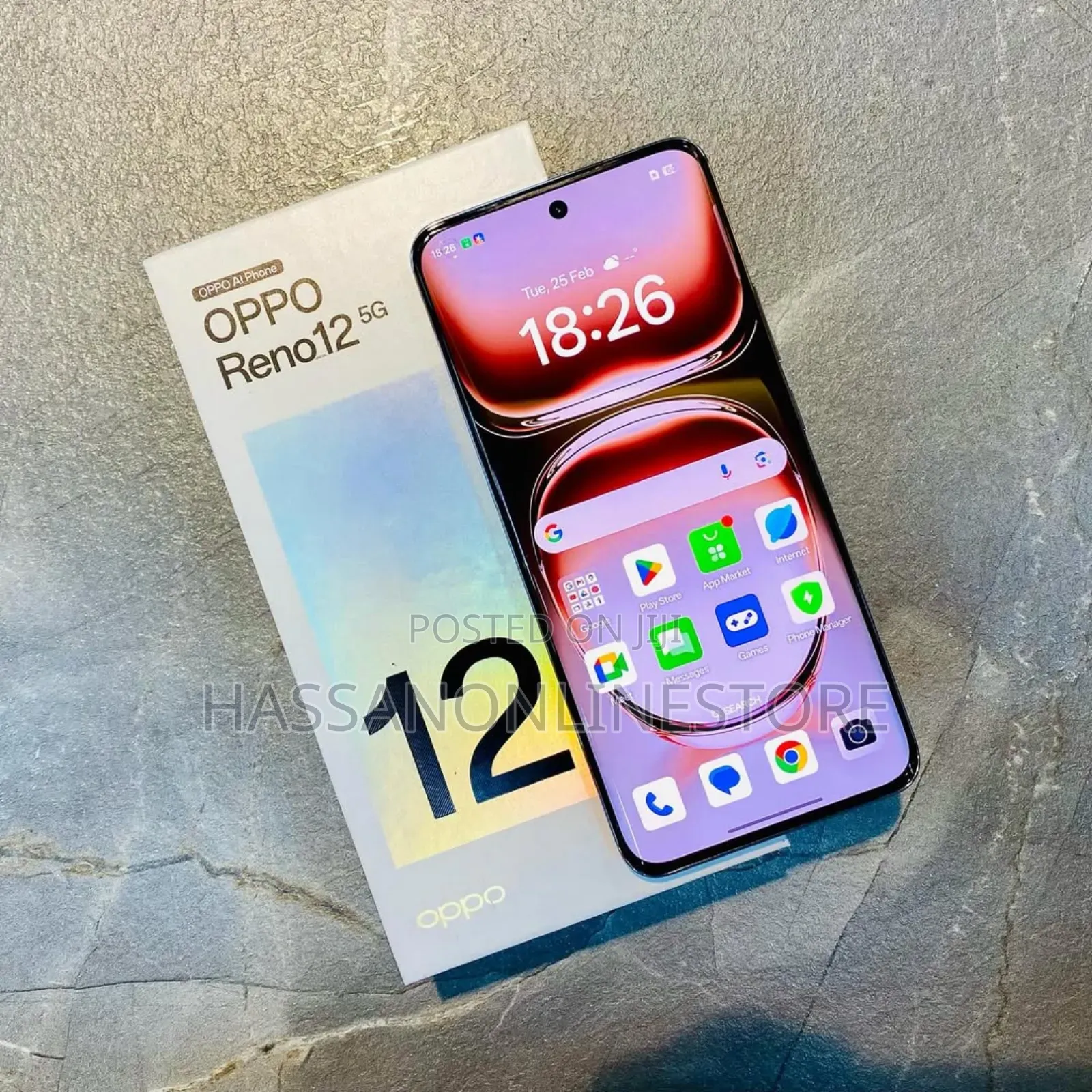 New Oppo Reno 12 5G 256 GB Silver