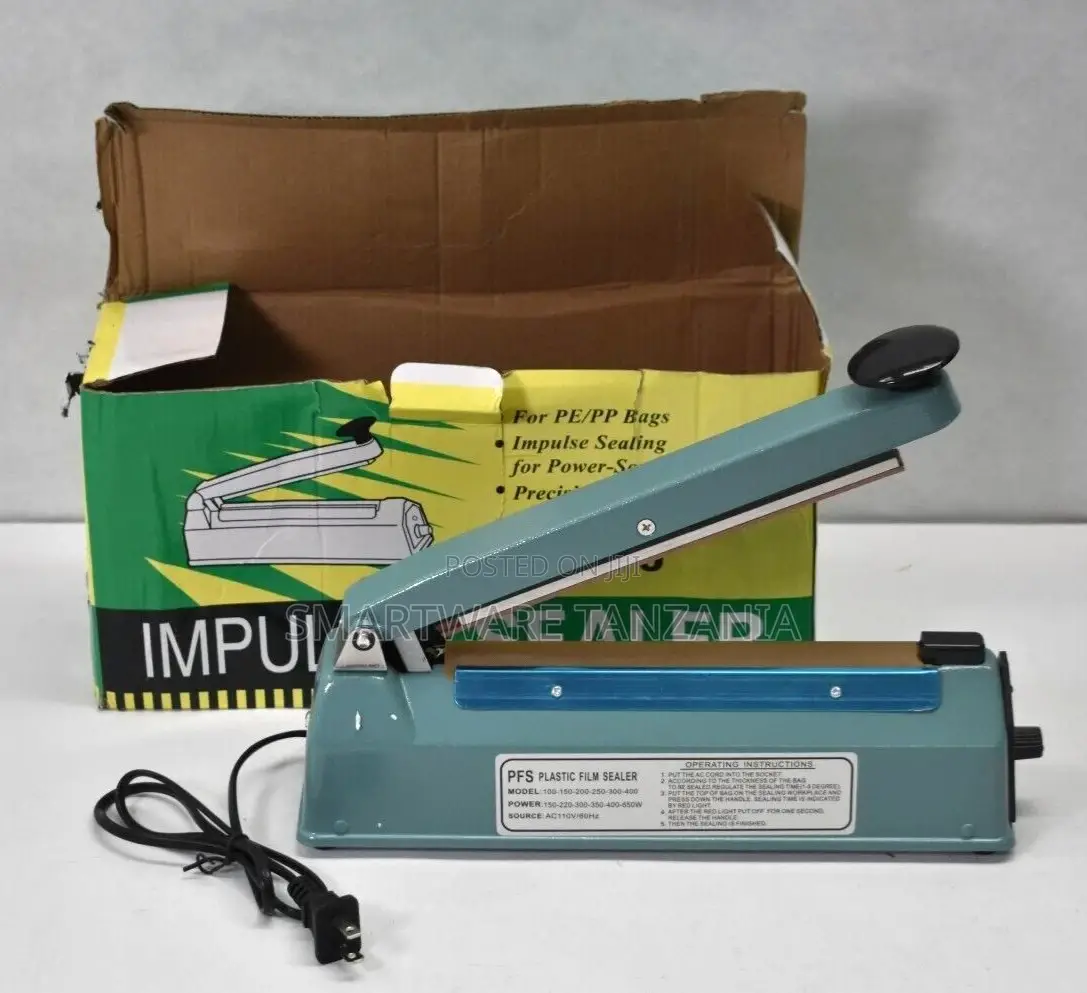 Plastic Film Sealer 8" Hand Impulse Sealer 200mm Seal Width