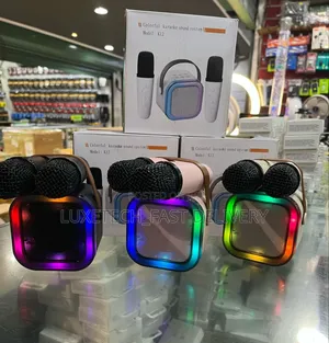 Mini Karaoke Speaker With 2 Microphones for Kids