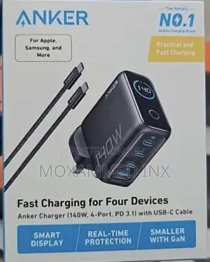 Anker Charger (140w, 4-Port, Pd 3.1)