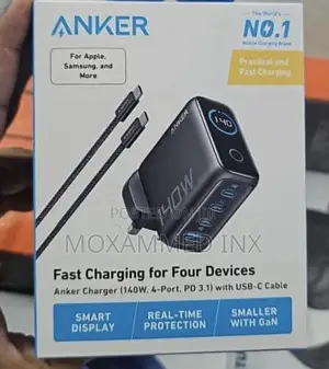 Anker Charger (140w, 4-Port, Pd 3.1)
