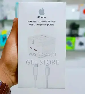 50 Watts Usb C + C Power Adapter
