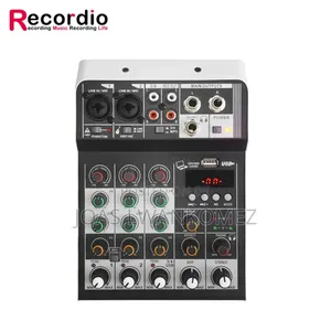 Audio Mixer With Sound Card(4 Channel)