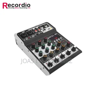 Audio Mixer With Sound Card(4 Channel)