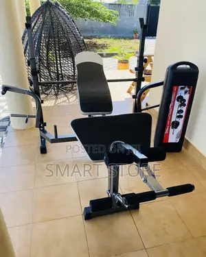 Adjustable Bench With 50kg Dumbbell Set